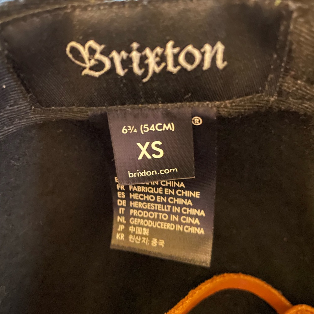 Brixton Black Fedora with Brown Band - Picture 4 of 9